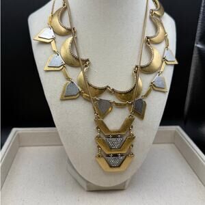 JCrew Gold tone Necklaces Lot of Three Pieces